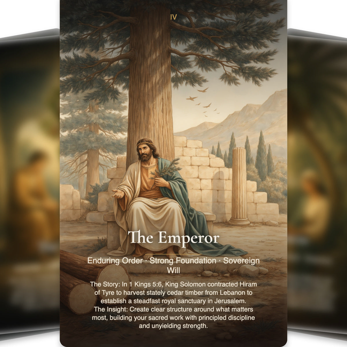Trees & Plants of the Bible Tarot — arrangement 11