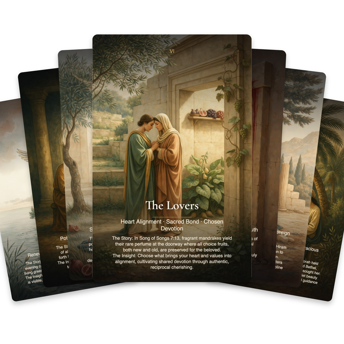Trees & Plants of the Bible Tarot — arrangement 2