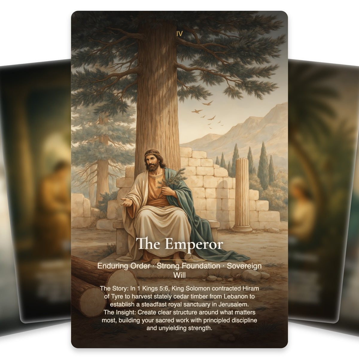 Trees & Plants of the Bible Tarot — arrangement 3
