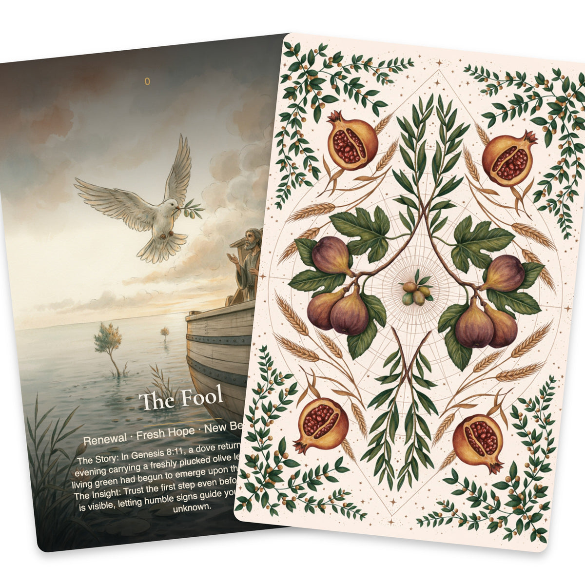 Trees & Plants of the Bible Tarot — arrangement 7