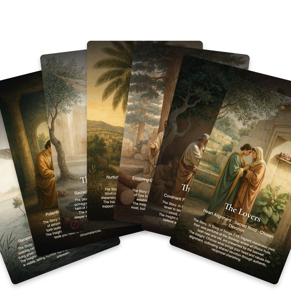 Trees & Plants of the Bible Tarot — arrangement 9