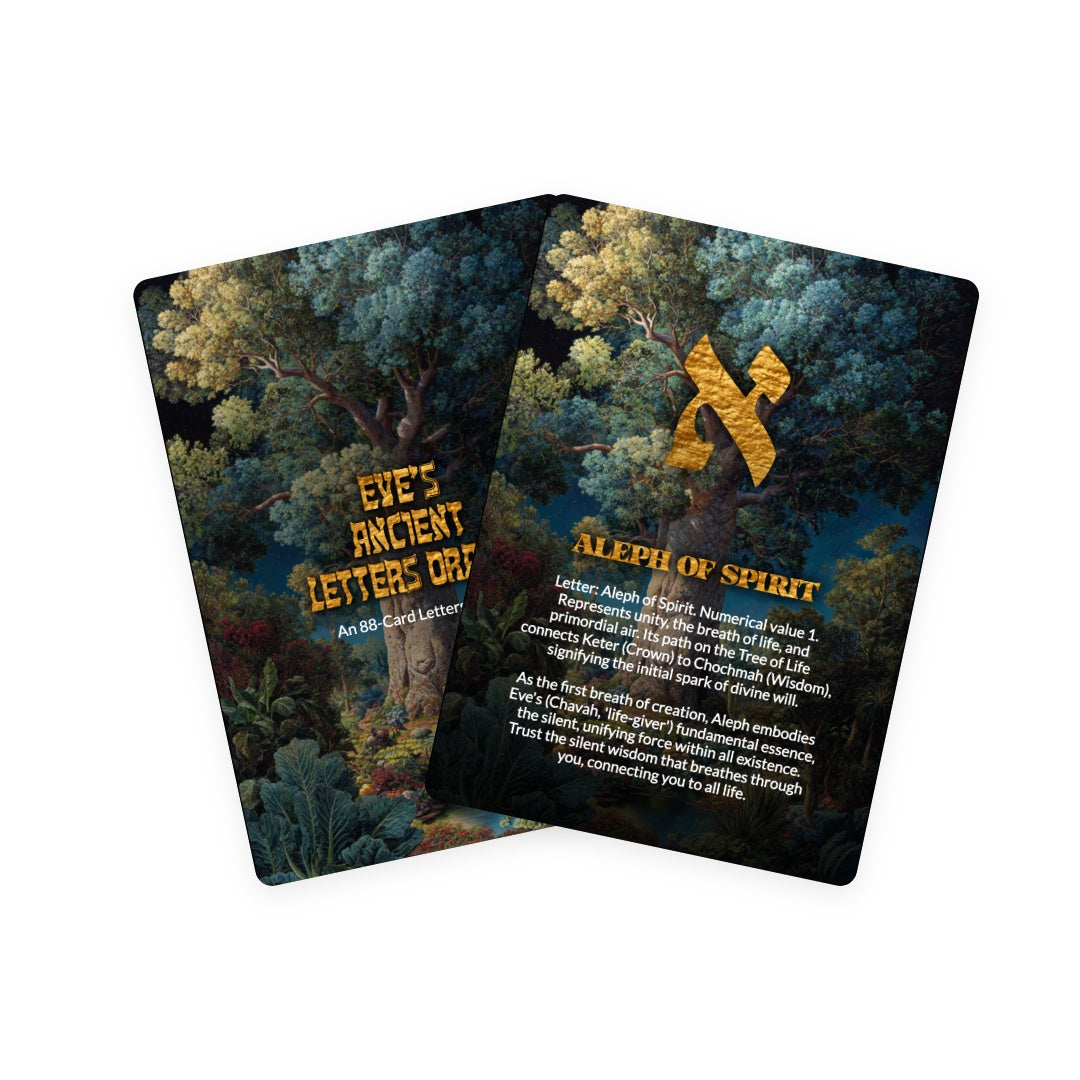Eve's Ancient Letters Oracle - 88 Cards Deck