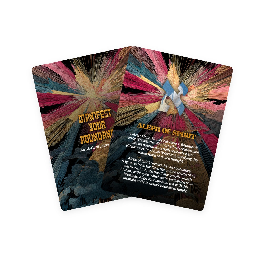 Manifest Your Abundance - 88 Letters Cards Deck
