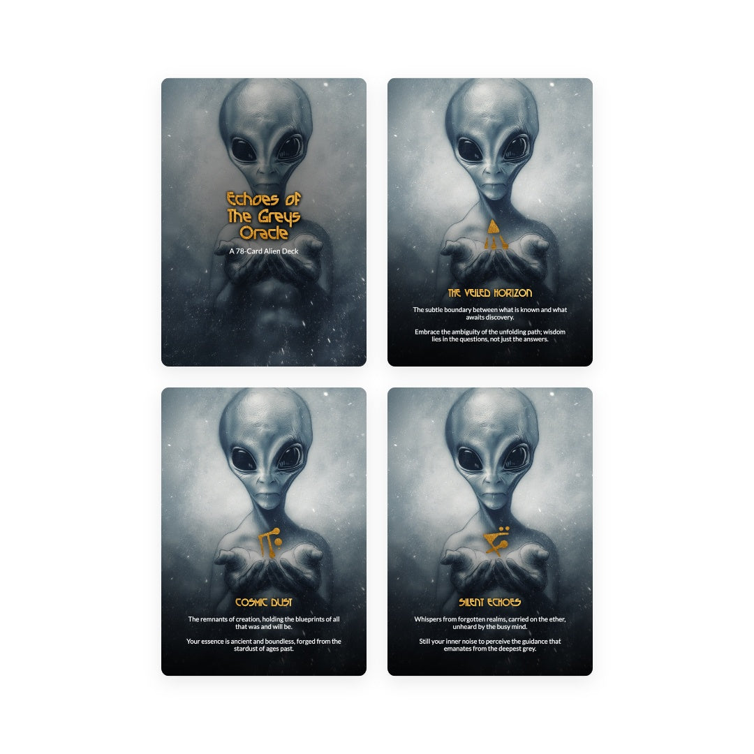 Echoes of The Greys - Oracle Cards - 78 Cards