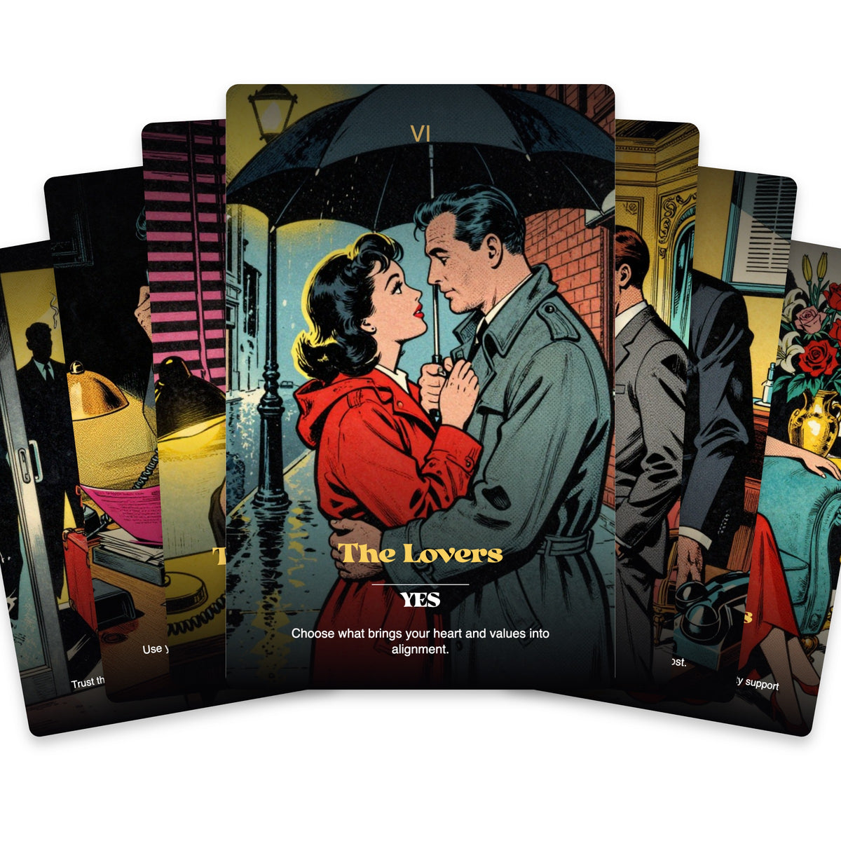 Secrets & Scandals Tarot — arrangement 2