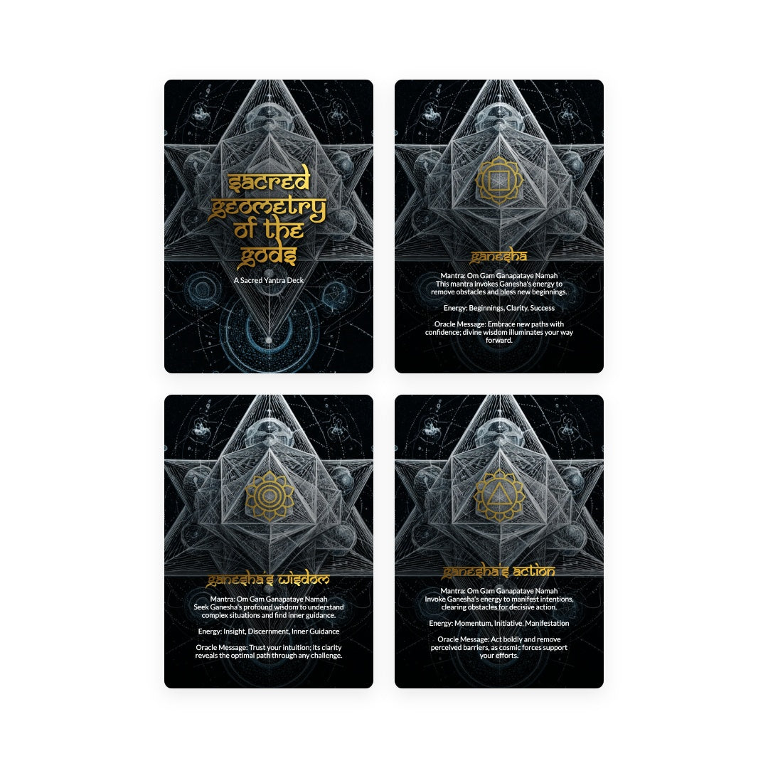 Sacred Geometry of the Gods - 78 Cards