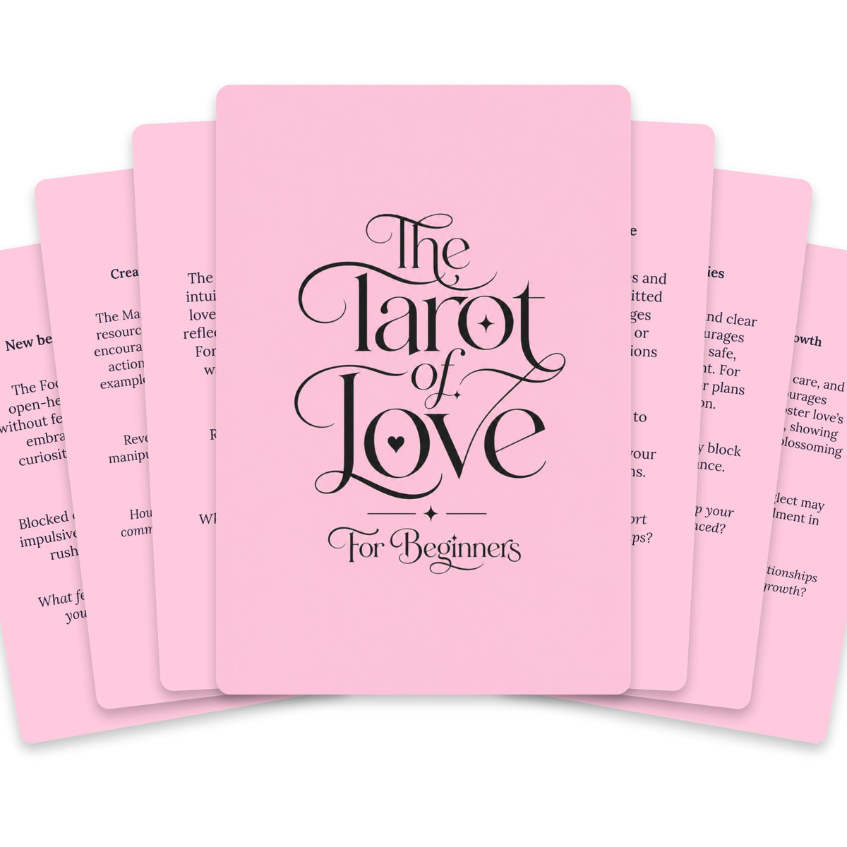 The Tarot of Love — For Beginners — arrangement 1