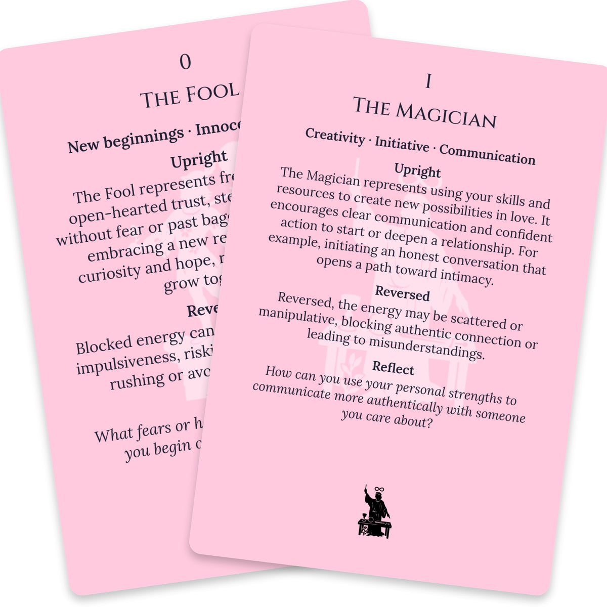 The Tarot of Love — For Beginners — arrangement 10