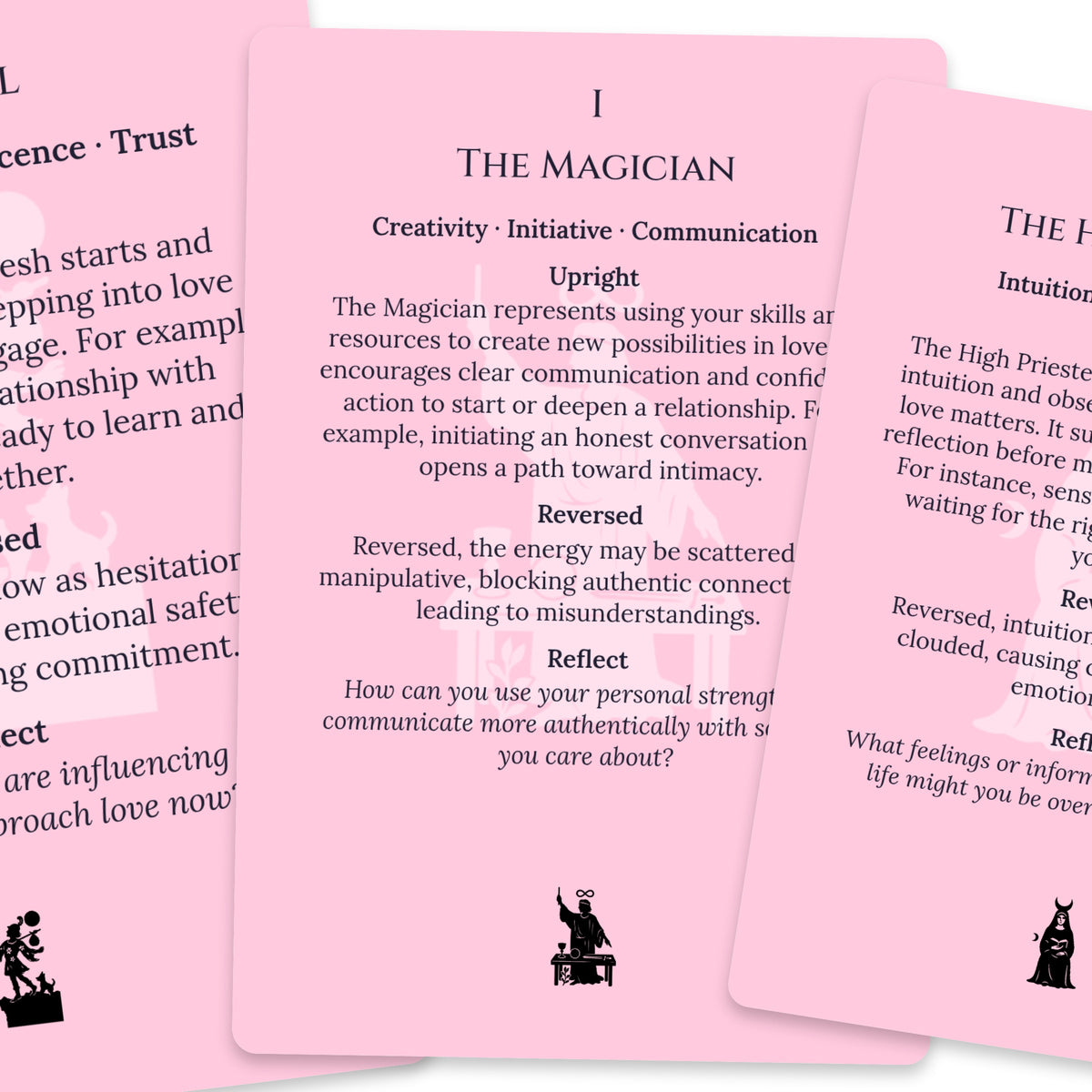 The Tarot of Love — For Beginners — arrangement 4