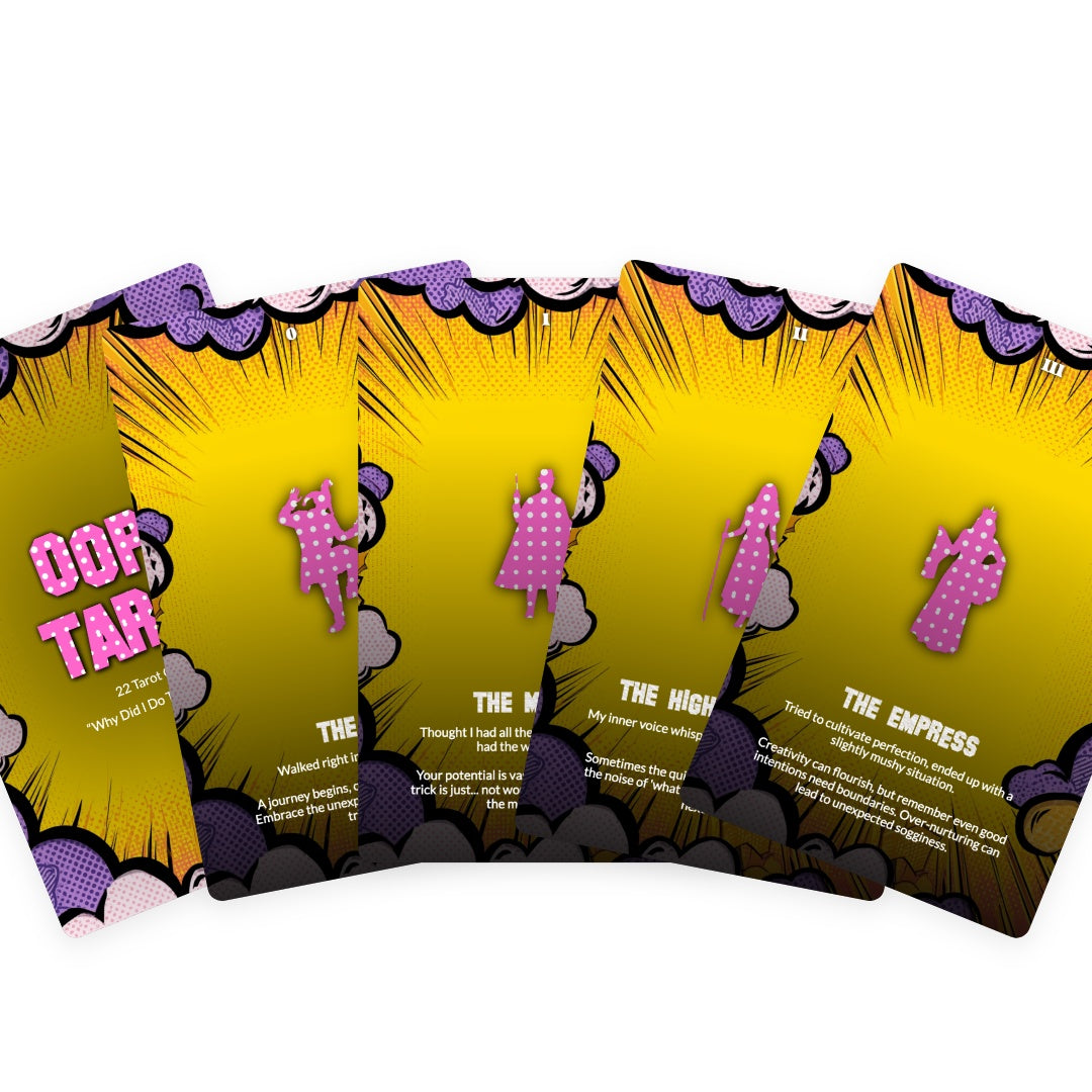 Oops Tarot - 22 Tarot Cards of “Why Did I Do That?” Moments