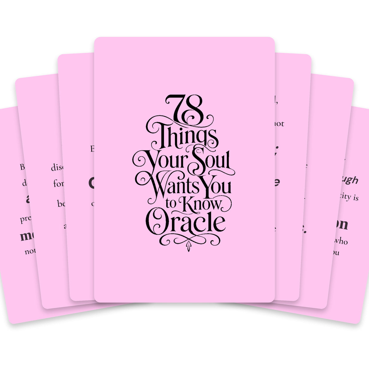 78 Things Your Soul Wants You to Know Oracle — arrangement 1