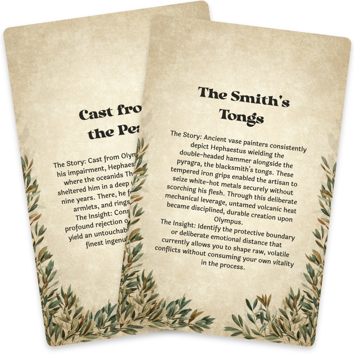 The Oracle of Hephaestus – Greek God of Fire and Craft Oracle Cards, 22-Card Mythology Deck — arrangement 10