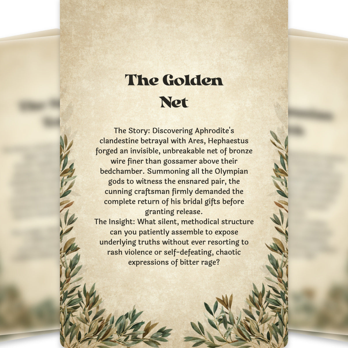 The Oracle of Hephaestus – Greek God of Fire and Craft Oracle Cards, 22-Card Mythology Deck — arrangement 11