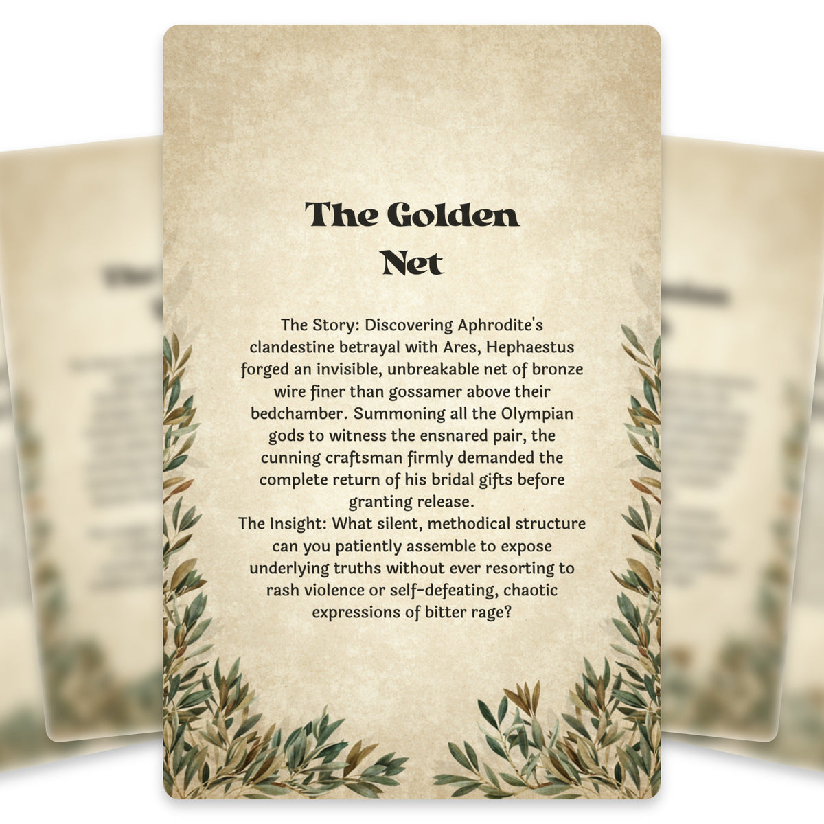 The Oracle of Hephaestus – Greek God of Fire and Craft Oracle Cards, 22-Card Mythology Deck — arrangement 3