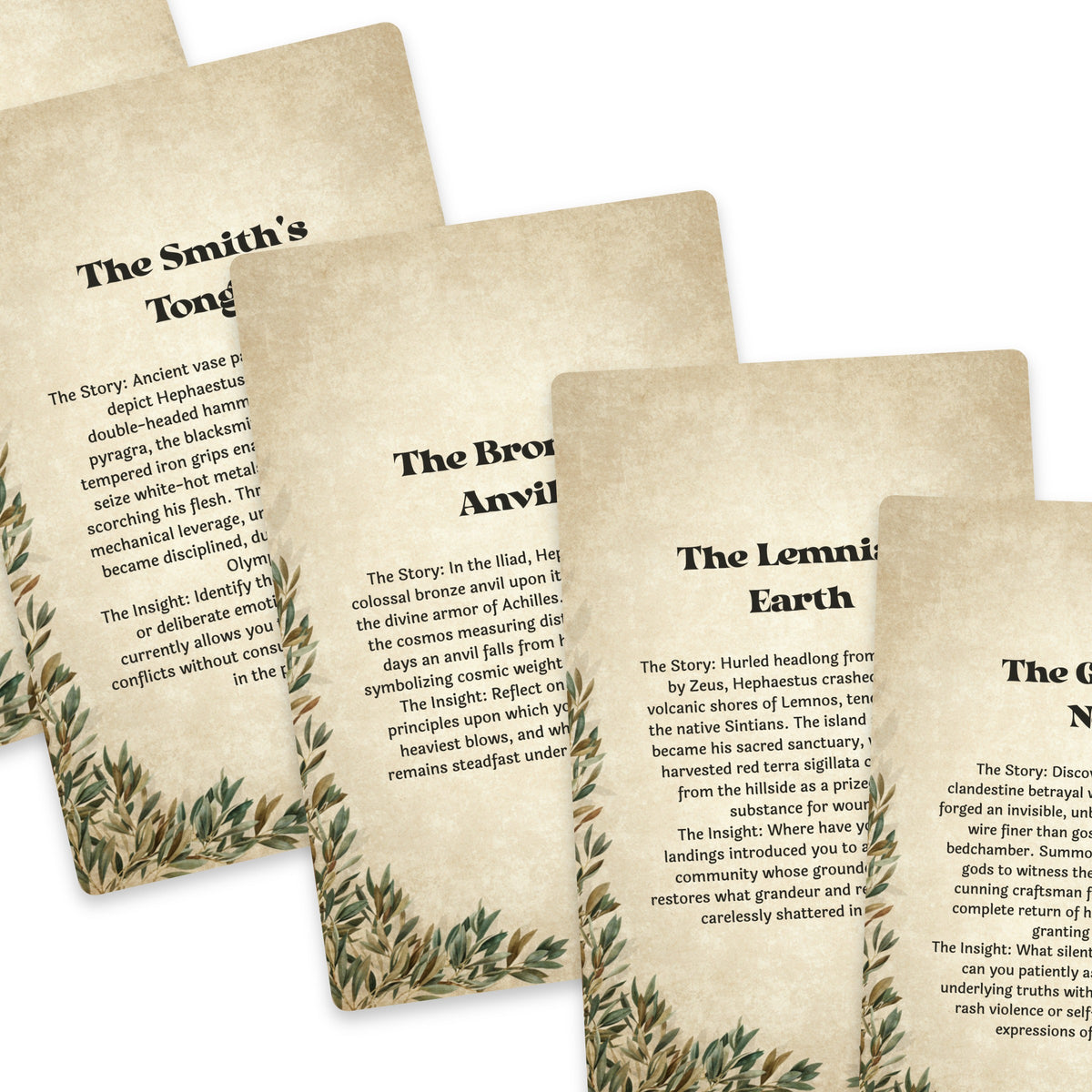The Oracle of Hephaestus – Greek God of Fire and Craft Oracle Cards, 22-Card Mythology Deck — arrangement 8