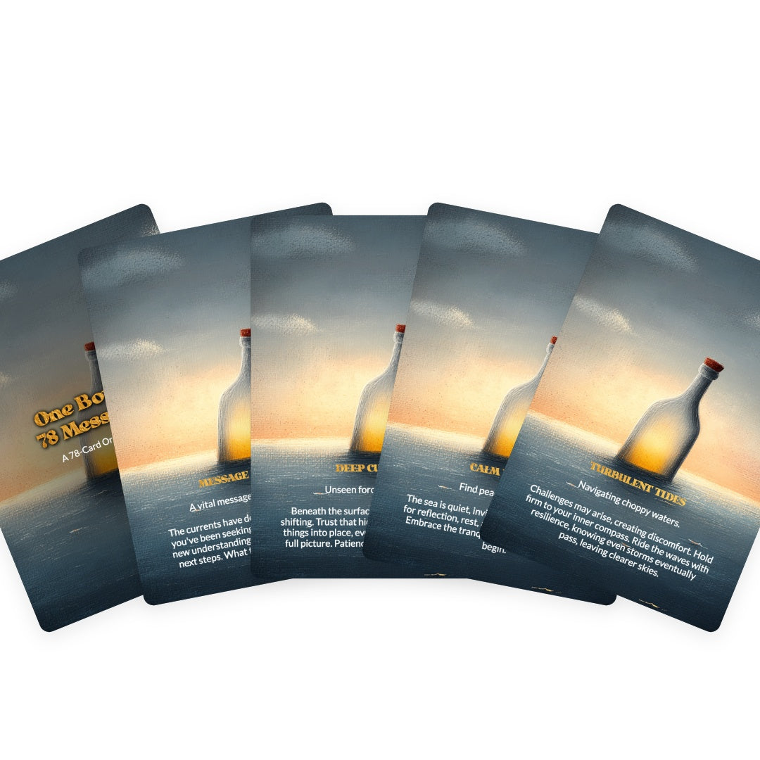One Bottle, 78 Messages - Oracle Cards