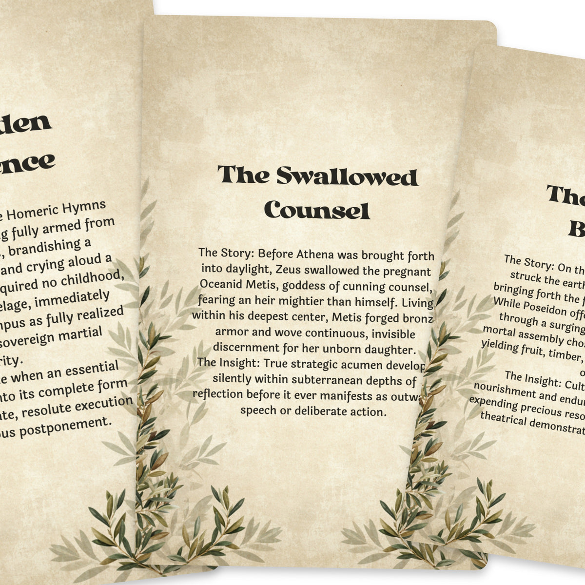 The Oracle of Athena – Greek Goddess of Wisdom Oracle Cards, 22-Card Mythology Deck — arrangement 4
