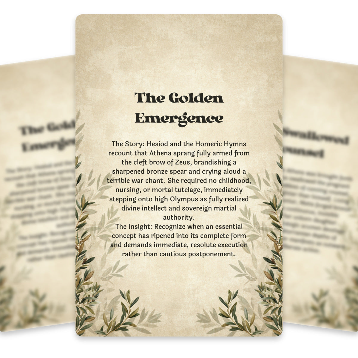 The Oracle of Athena – Greek Goddess of Wisdom Oracle Cards, 22-Card Mythology Deck — arrangement 5