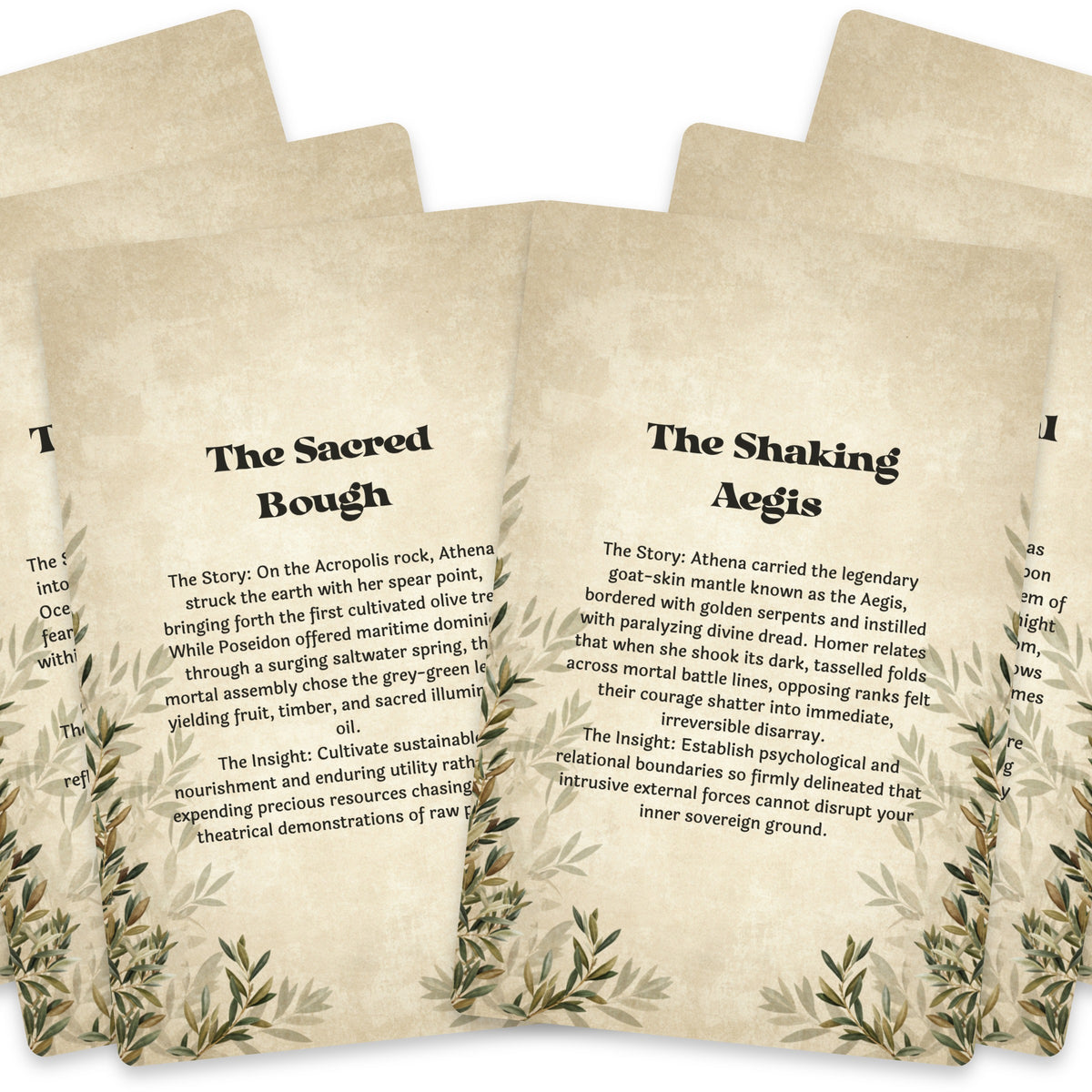 The Oracle of Athena – Greek Goddess of Wisdom Oracle Cards, 22-Card Mythology Deck — arrangement 6
