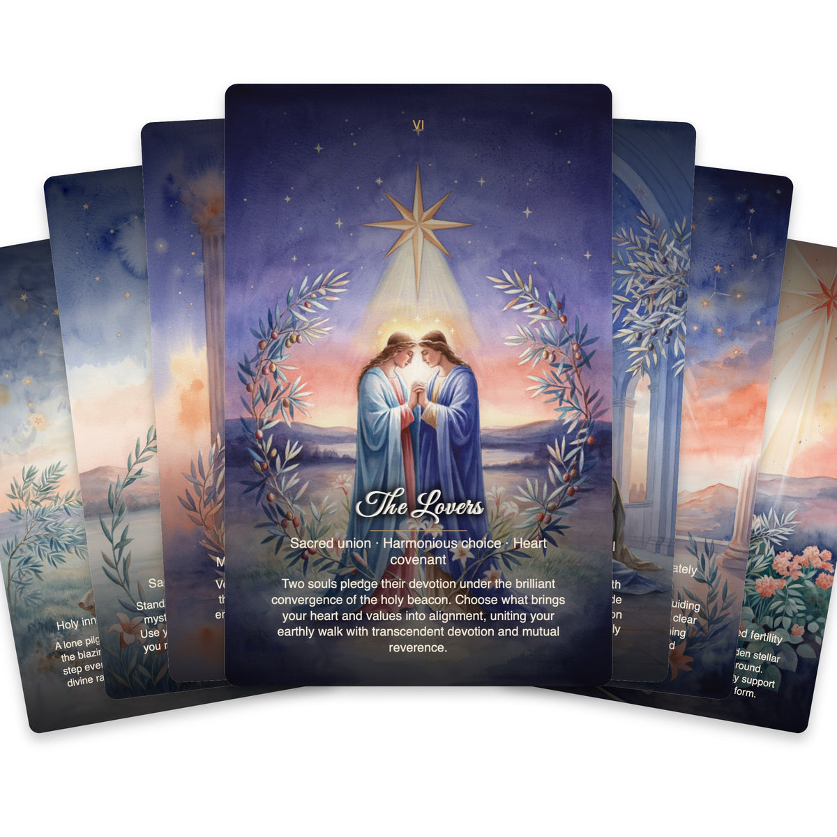 The Tarot of Jesus Star - 24 Card Archetypal Tarot Deck with Sacred Christian Art — arrangement 2