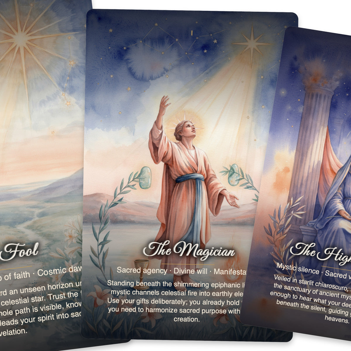 The Tarot of Jesus Star - 24 Card Archetypal Tarot Deck with Sacred Christian Art — arrangement 4