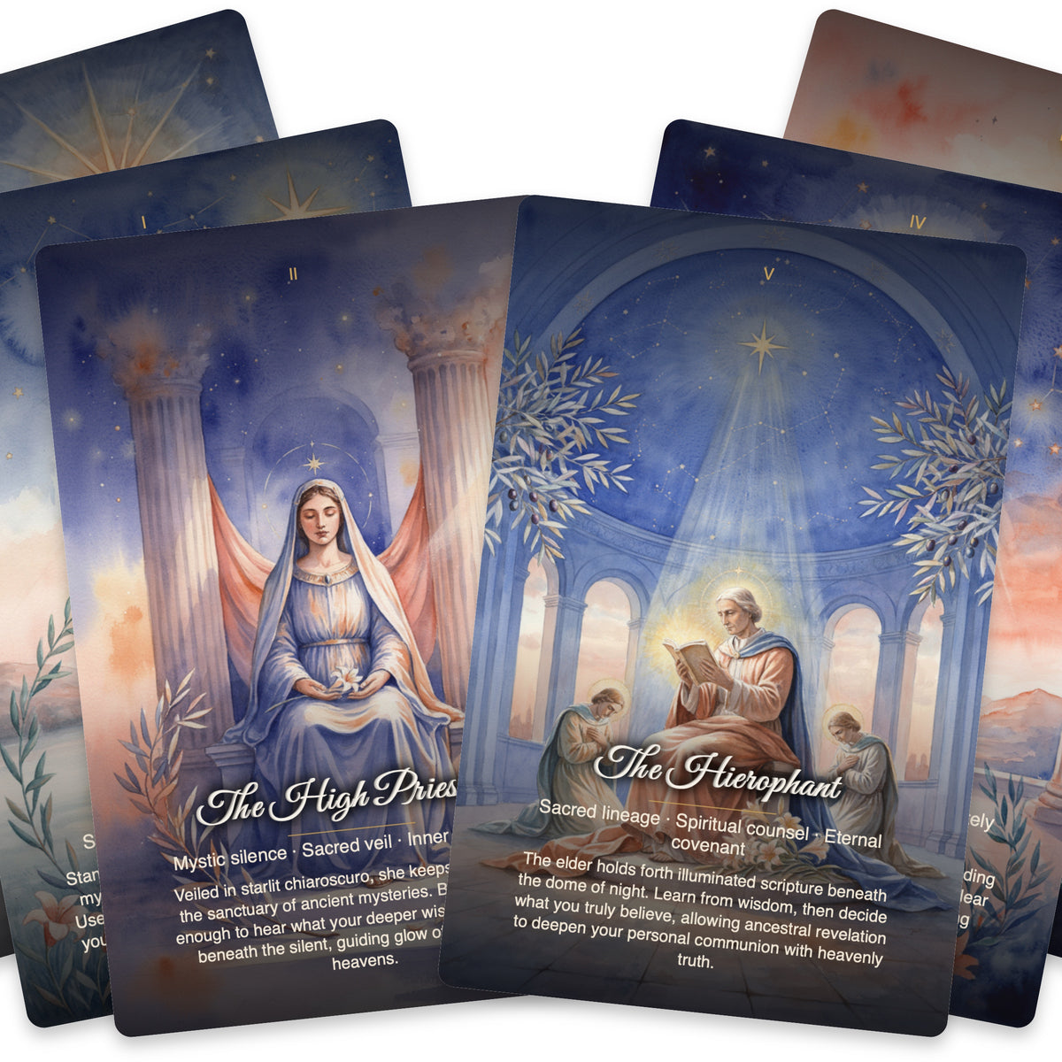 The Tarot of Jesus Star - 24 Card Archetypal Tarot Deck with Sacred Christian Art — arrangement 6