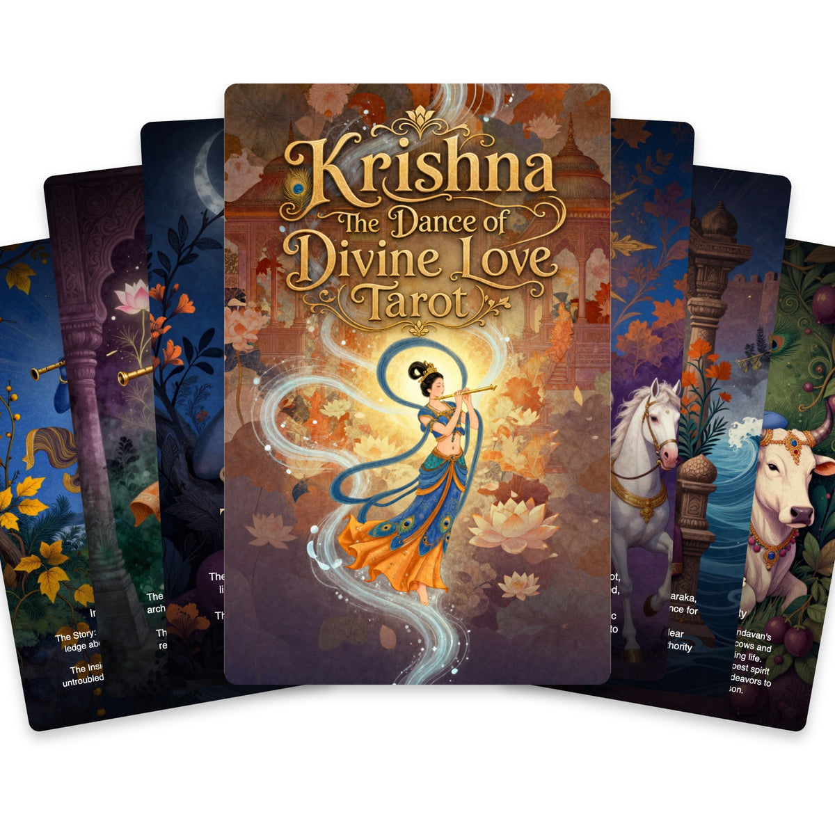 Krishna The Dance of Divine Love Tarot — arrangement 2