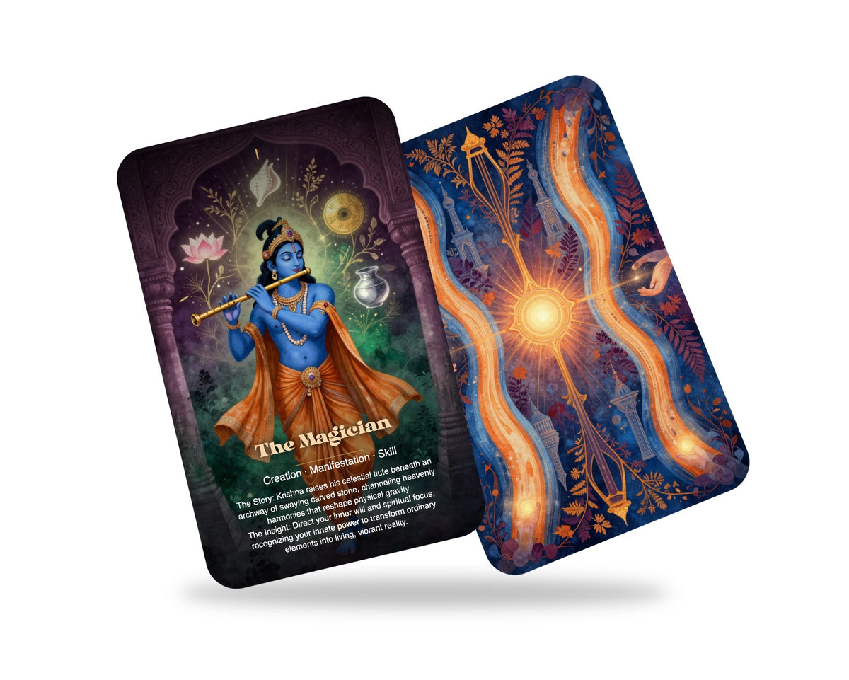 Krishna The Dance of Divine Love Tarot — arrangement 8