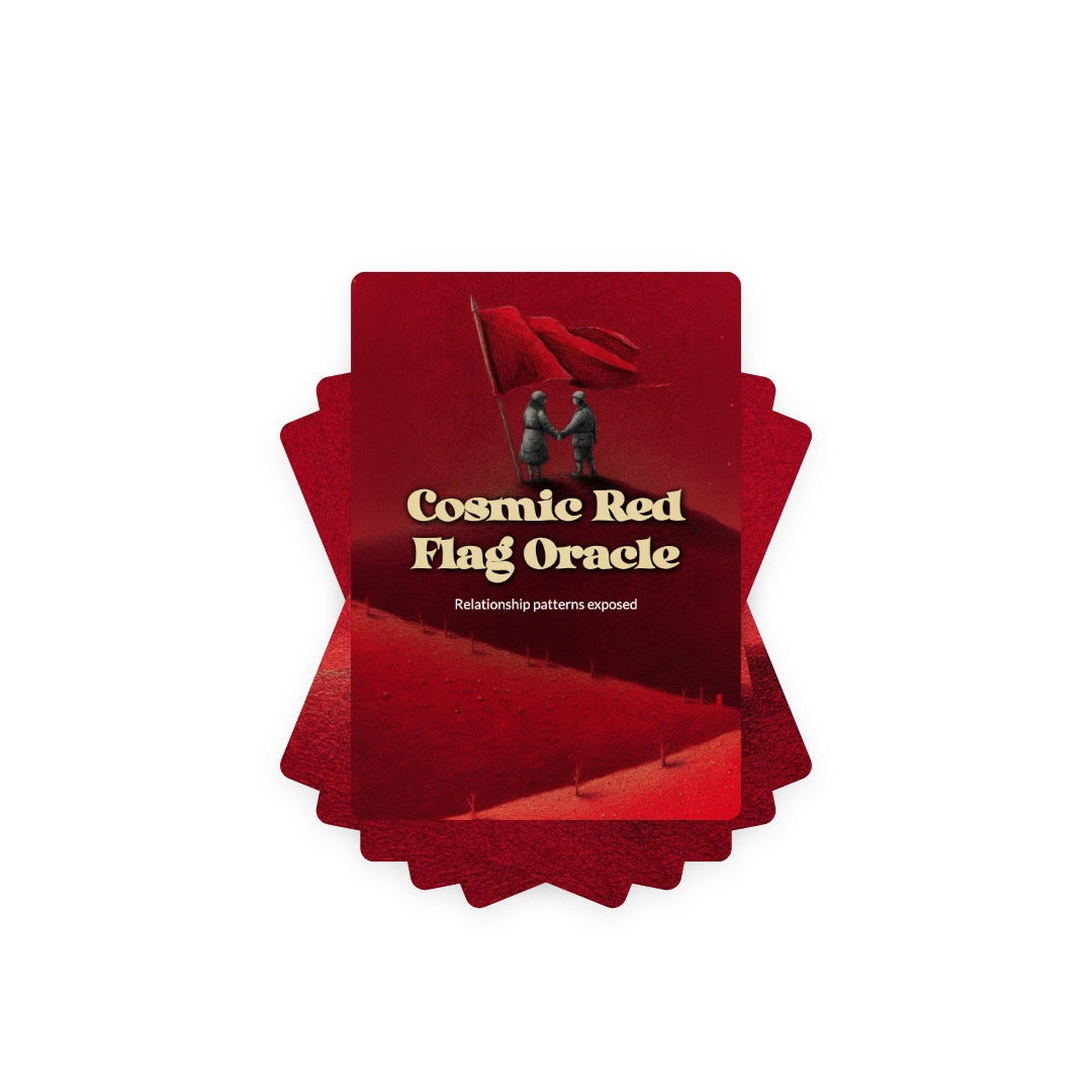 Cosmic Red Flag Oracle Deck - 78 Oracle Cards