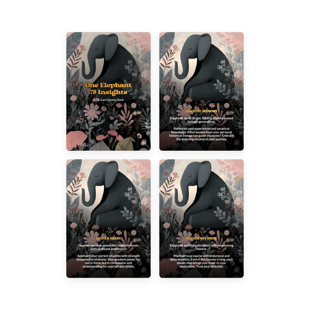 One Elephant, 78 Insights - Oracle Cards