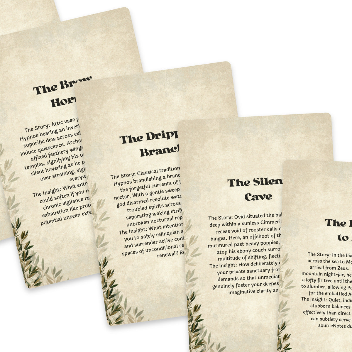 The Oracle of Hypnos – Greek God of Sleep Oracle Cards, 22-Card Mythology Deck — arrangement 8