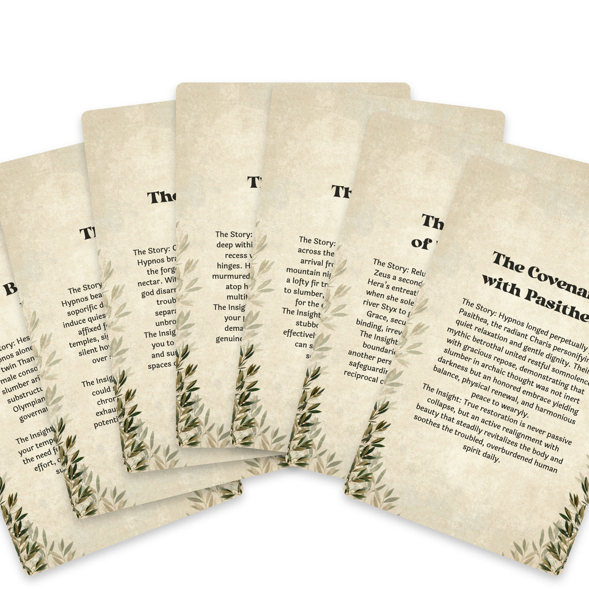 The Oracle of Hypnos – Greek God of Sleep Oracle Cards, 22-Card Mythology Deck — arrangement 9