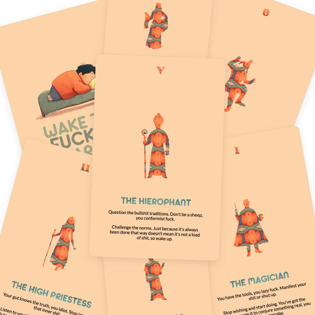 Wake the fuck Up Tarot - Major Arcana