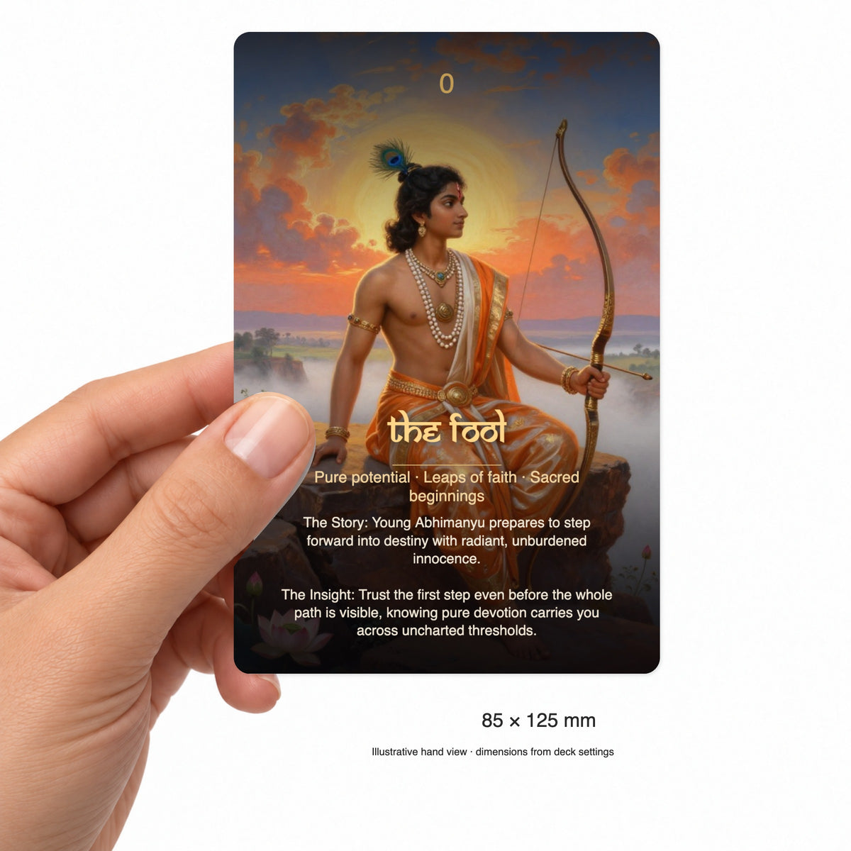 Mahabharata Tarot: Tarot of Dharma & Destiny — arrangement 5