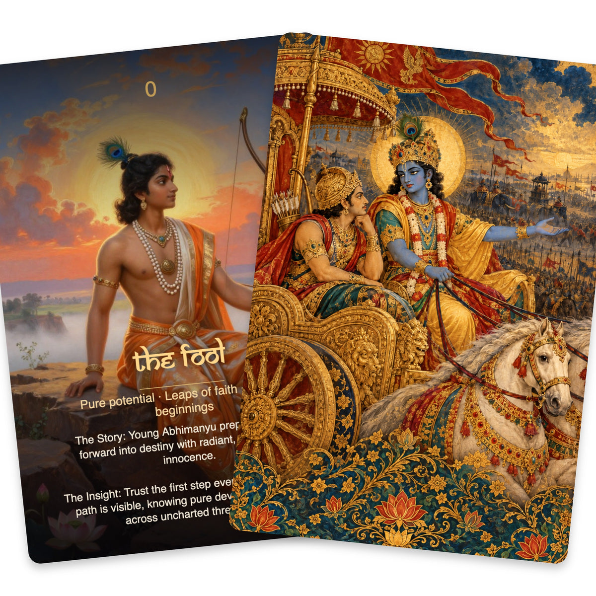 Mahabharata Tarot: Tarot of Dharma & Destiny — arrangement 7