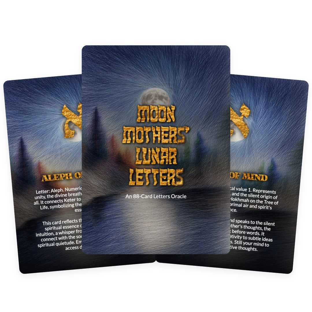 Moon Mothers' Lunar Letters - 88 Cards Deck