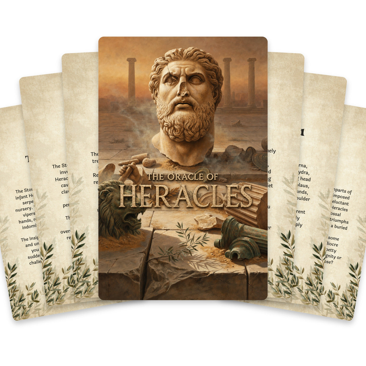 The Oracle of Heracles – Hercules and the Twelve Labours Oracle Cards, 22-Card Mythology Deck — arrangement 1