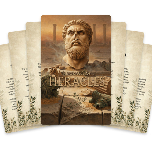 The Oracle of Heracles – Hercules and the Twelve Labours Oracle Cards, 22-Card Mythology Deck — arrangement 1