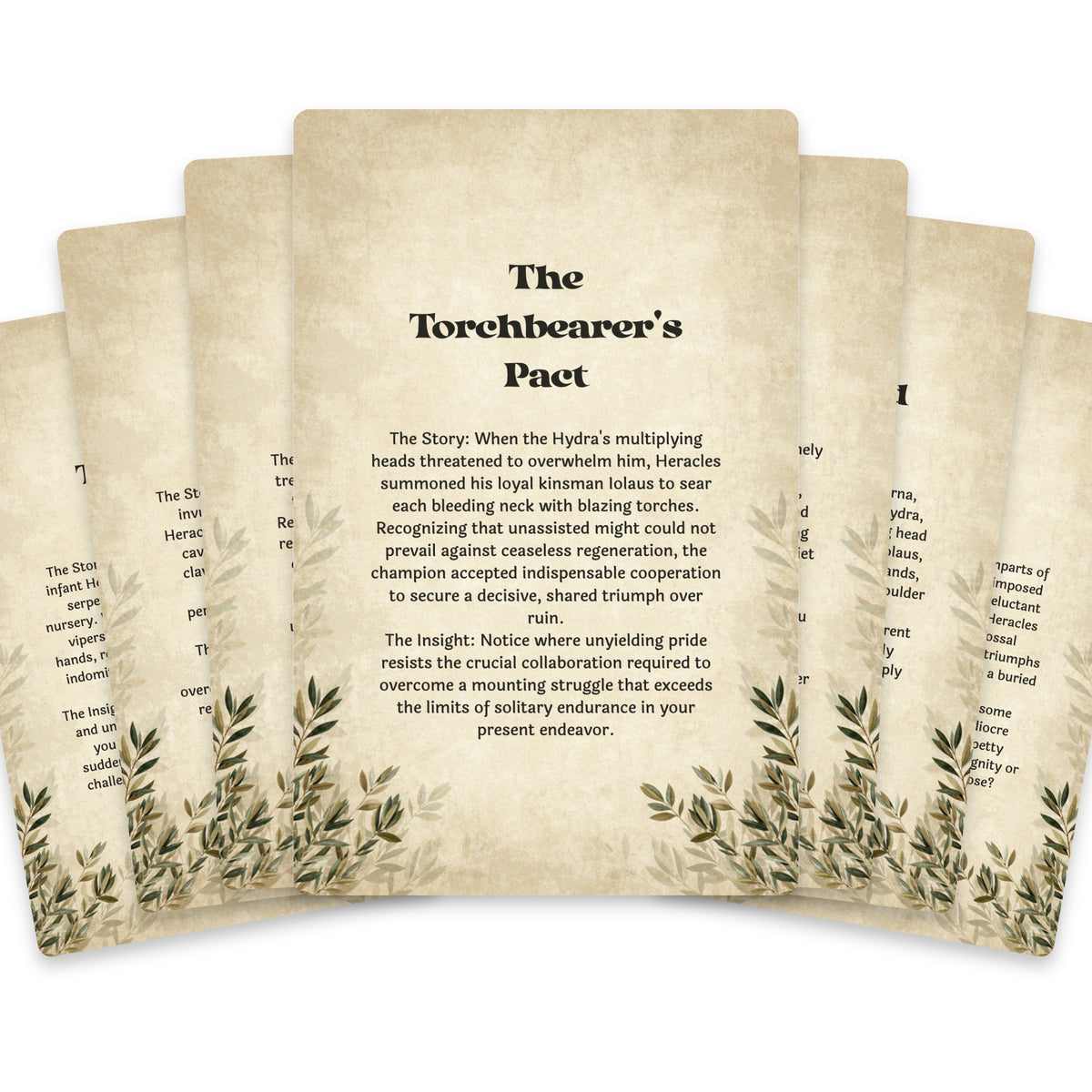 The Oracle of Heracles – Hercules and the Twelve Labours Oracle Cards, 22-Card Mythology Deck — arrangement 2