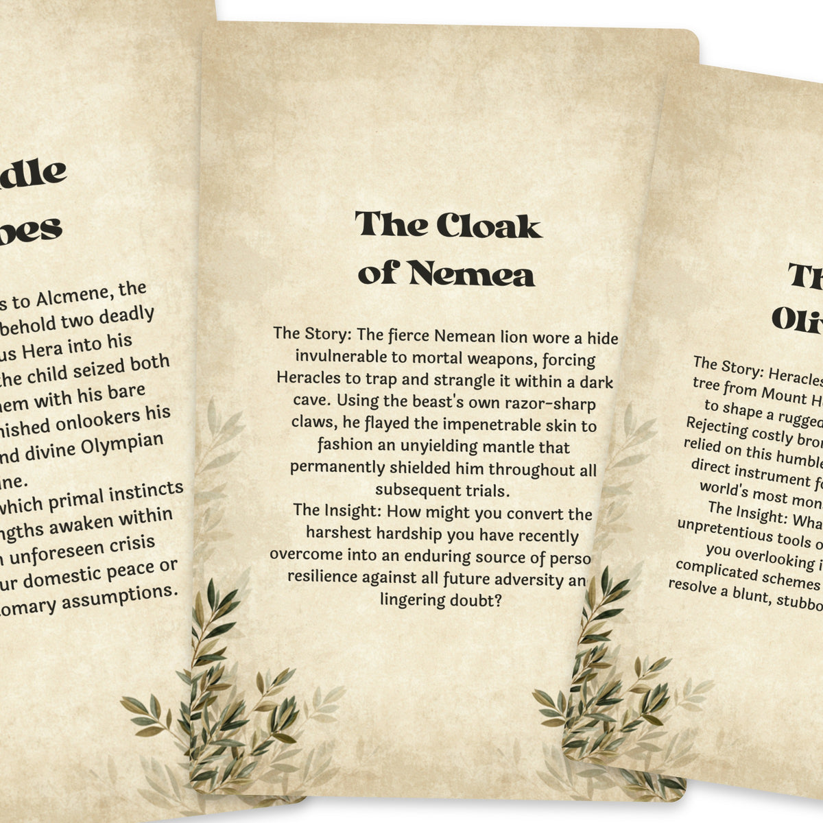 The Oracle of Heracles – Hercules and the Twelve Labours Oracle Cards, 22-Card Mythology Deck — arrangement 4
