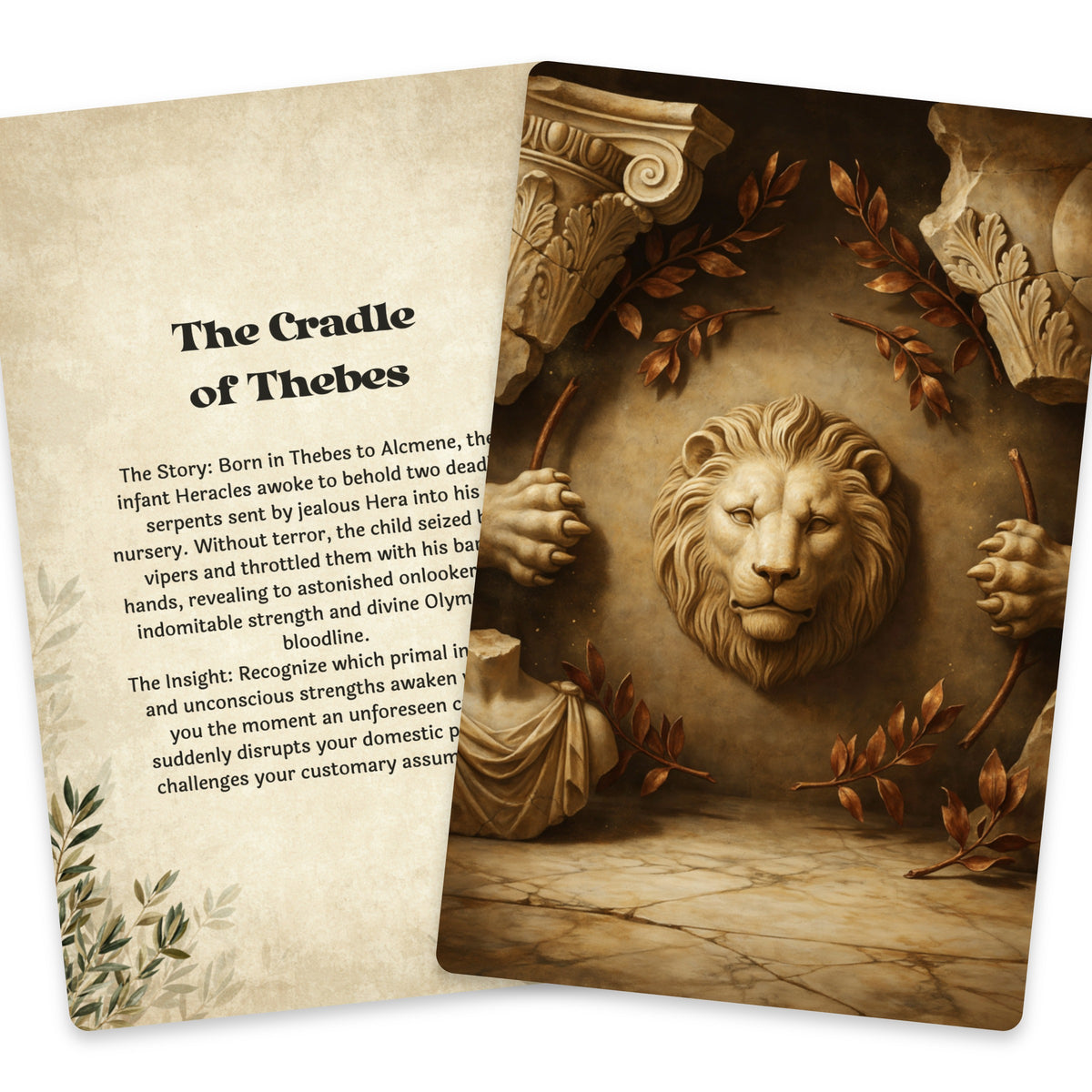 The Oracle of Heracles – Hercules and the Twelve Labours Oracle Cards, 22-Card Mythology Deck — arrangement 7