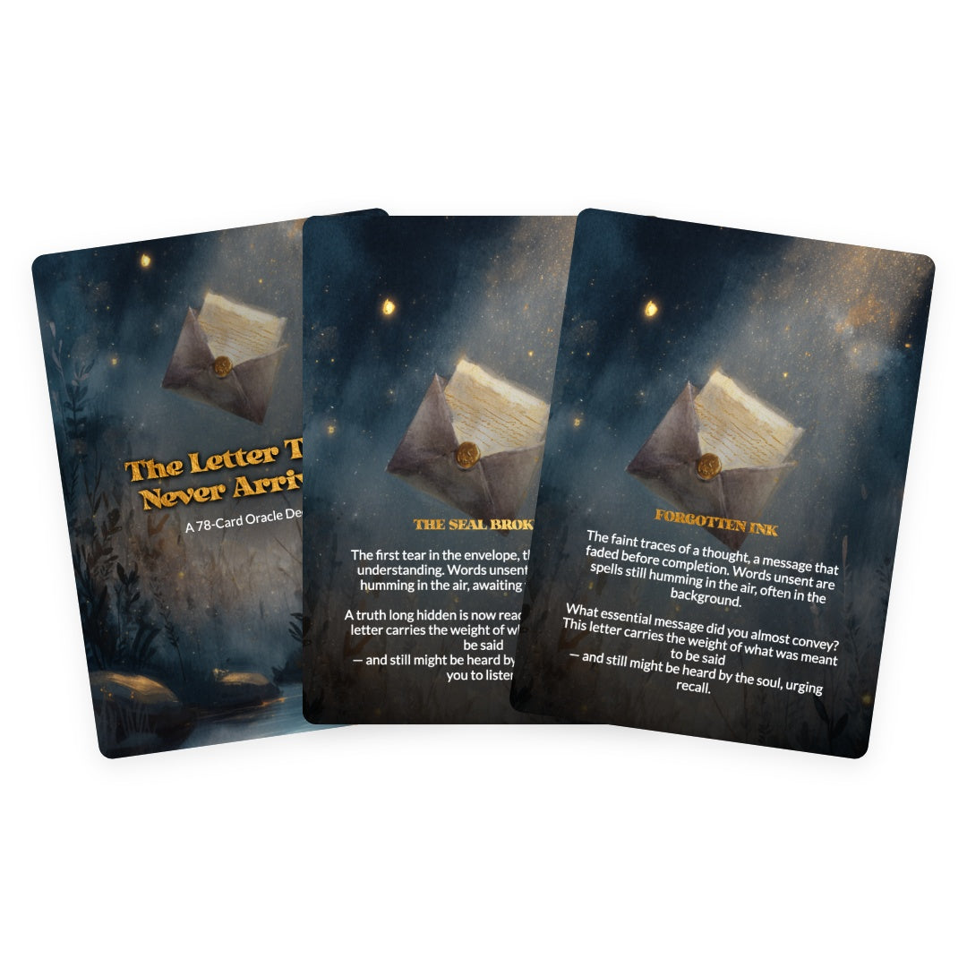 The Unsent Letter Oracle - Oracle Cards