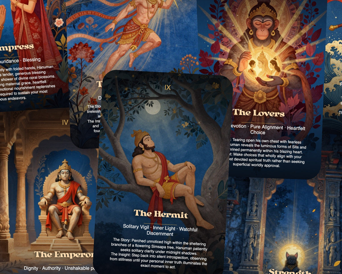 Hanuman The Heart of Devotion Tarot — arrangement 6