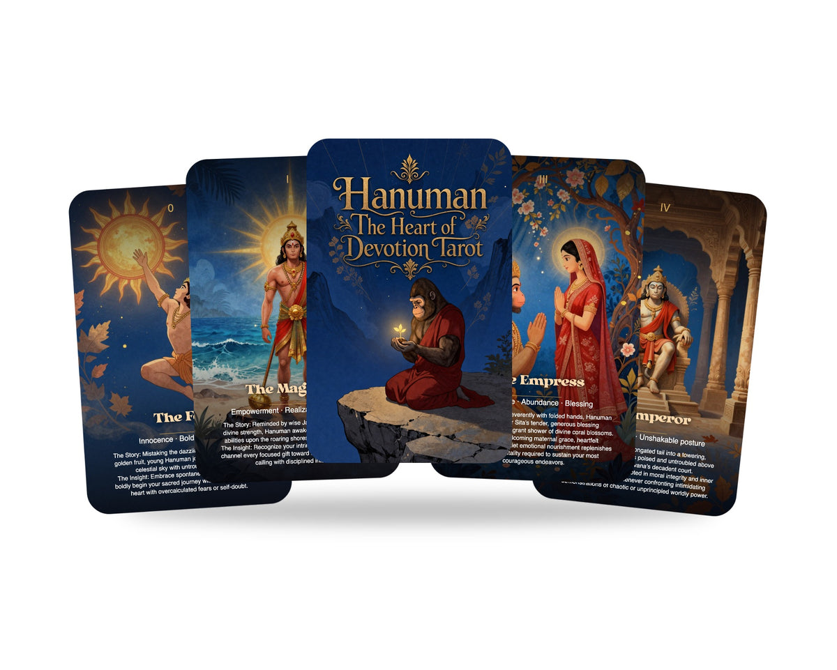 Hanuman The Heart of Devotion Tarot — arrangement 7