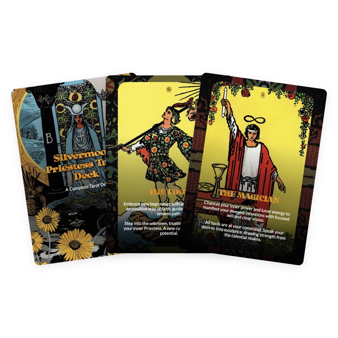 Silvermoon Priestess Tarot Deck - 78 Cards