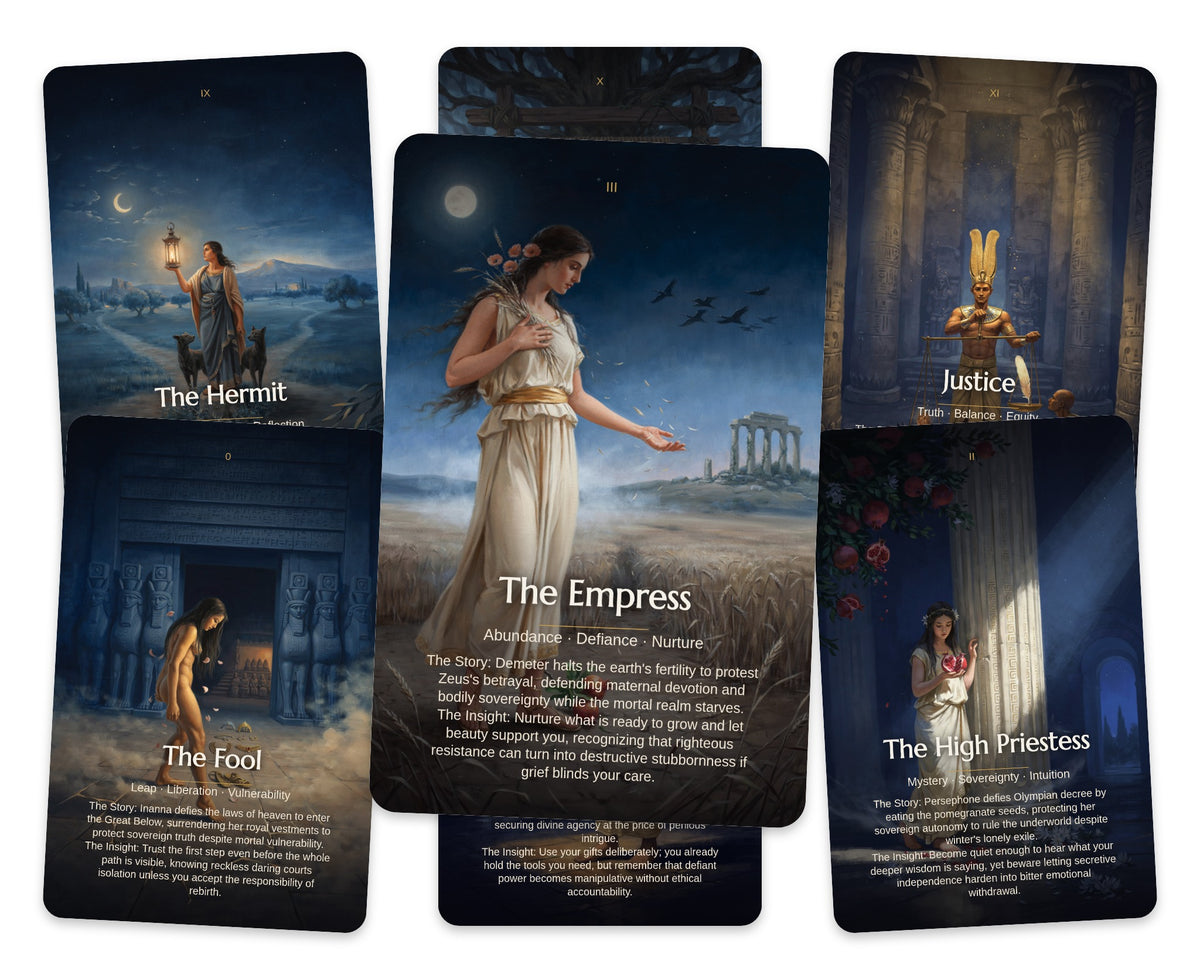 Rebel Goddesses Tarot - The 22 Major Arcana — arrangement 4