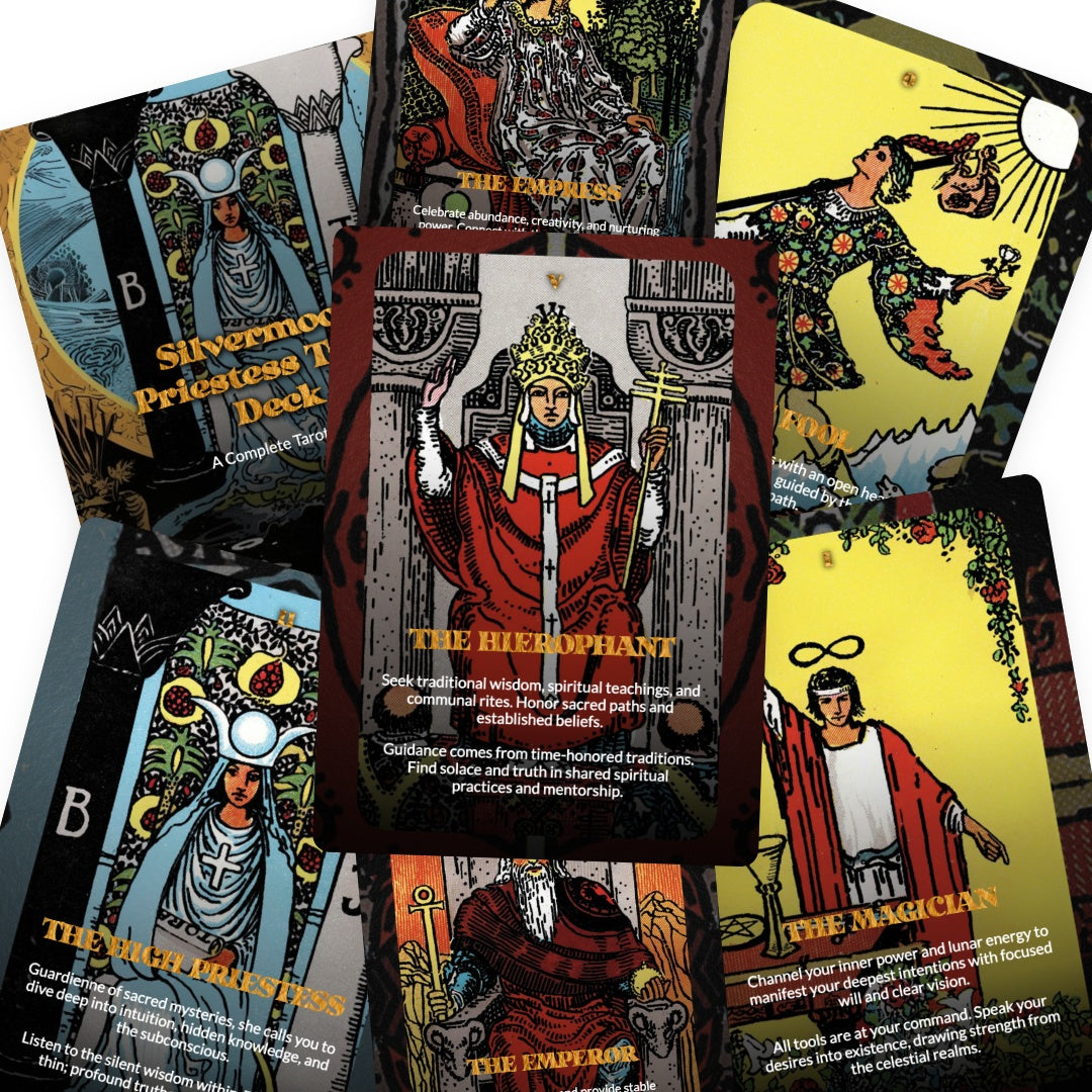 Silvermoon Priestess Tarot Deck - 78 Cards