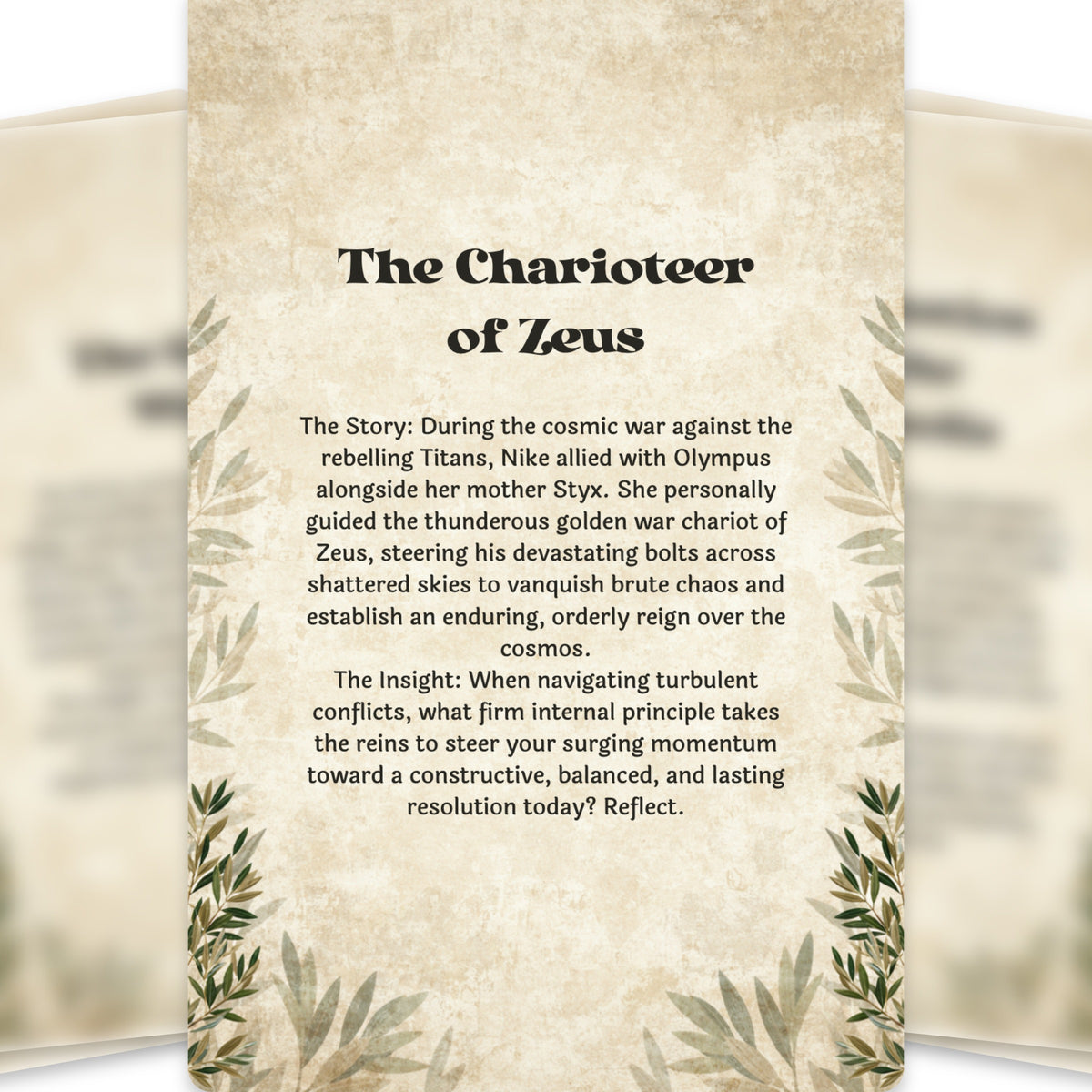 The Oracle of Nike – Greek Goddess of Victory Oracle Cards, 22-Card Mythology Deck — arrangement 11