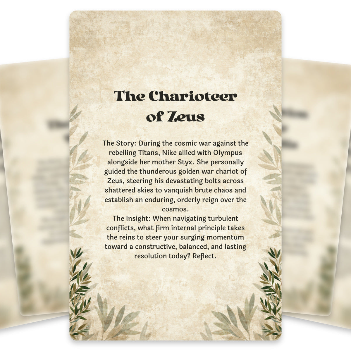 The Oracle of Nike – Greek Goddess of Victory Oracle Cards, 22-Card Mythology Deck — arrangement 3