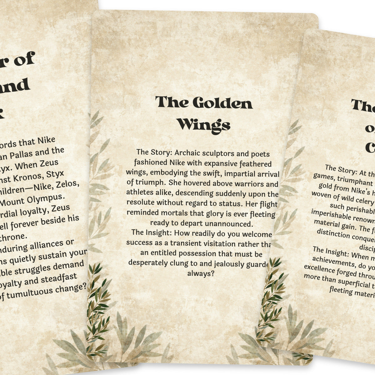 The Oracle of Nike – Greek Goddess of Victory Oracle Cards, 22-Card Mythology Deck — arrangement 4